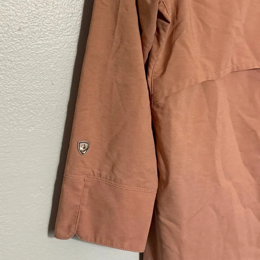 Women's Size XS Kuhl Arriva 3/4 Pullover Shirt in Salmon
